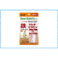 Железо и мультивитамины, Dear-Natura, Asahi, на 20 дней